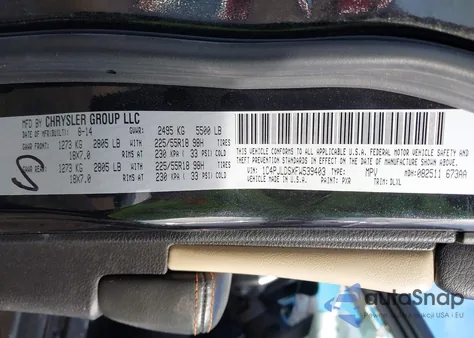 2015 Jeep Cherokee Limited z USA, uszkodzony, nr VIN 1C4PJLDSXFW539403